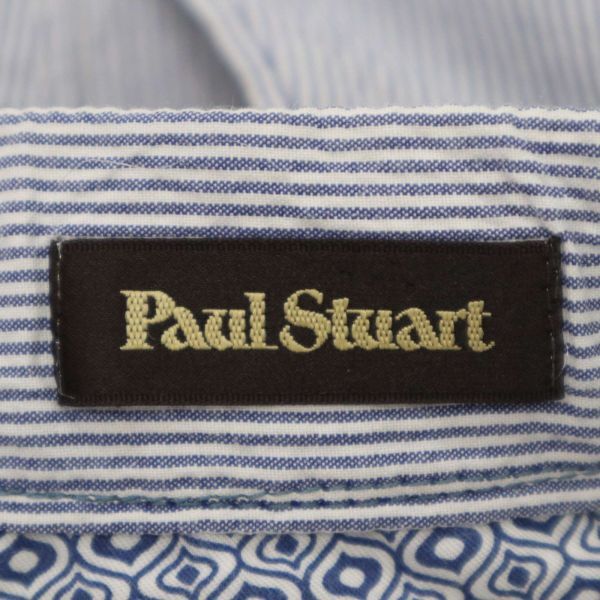 Paul Stuart ポール・スチュアート 春夏 ストライプ★ ストレッチ イージー スラックス パンツ Sz.44　メンズ ルーマニア製　C4B02023_5#P_画像7