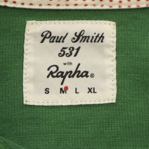 Paul Smith 531 with Rapha ポールスミス 531 ラファ ロゴ刺繍★ 切替 半袖 サイクル ジャージ ポロシャツ Sz.M　メンズ　C4T04166_4#D_画像10