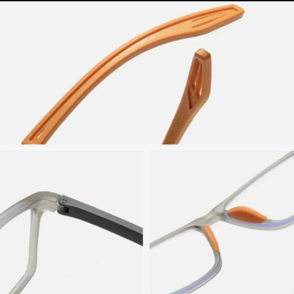 [新品・未使用品]老眼鏡 リーディンググラス シニアグラス ＋2.0 GR/OR ユニセックス(男女兼用)ブルーライトカットモデル