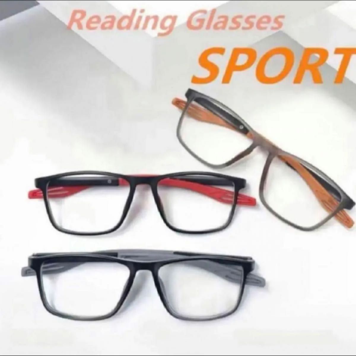 [新品・未使用品]老眼鏡 リーディンググラス シニアグラス ＋2.0 ユニセックス(男女兼用) ブルーライトカットモデルGR/OR