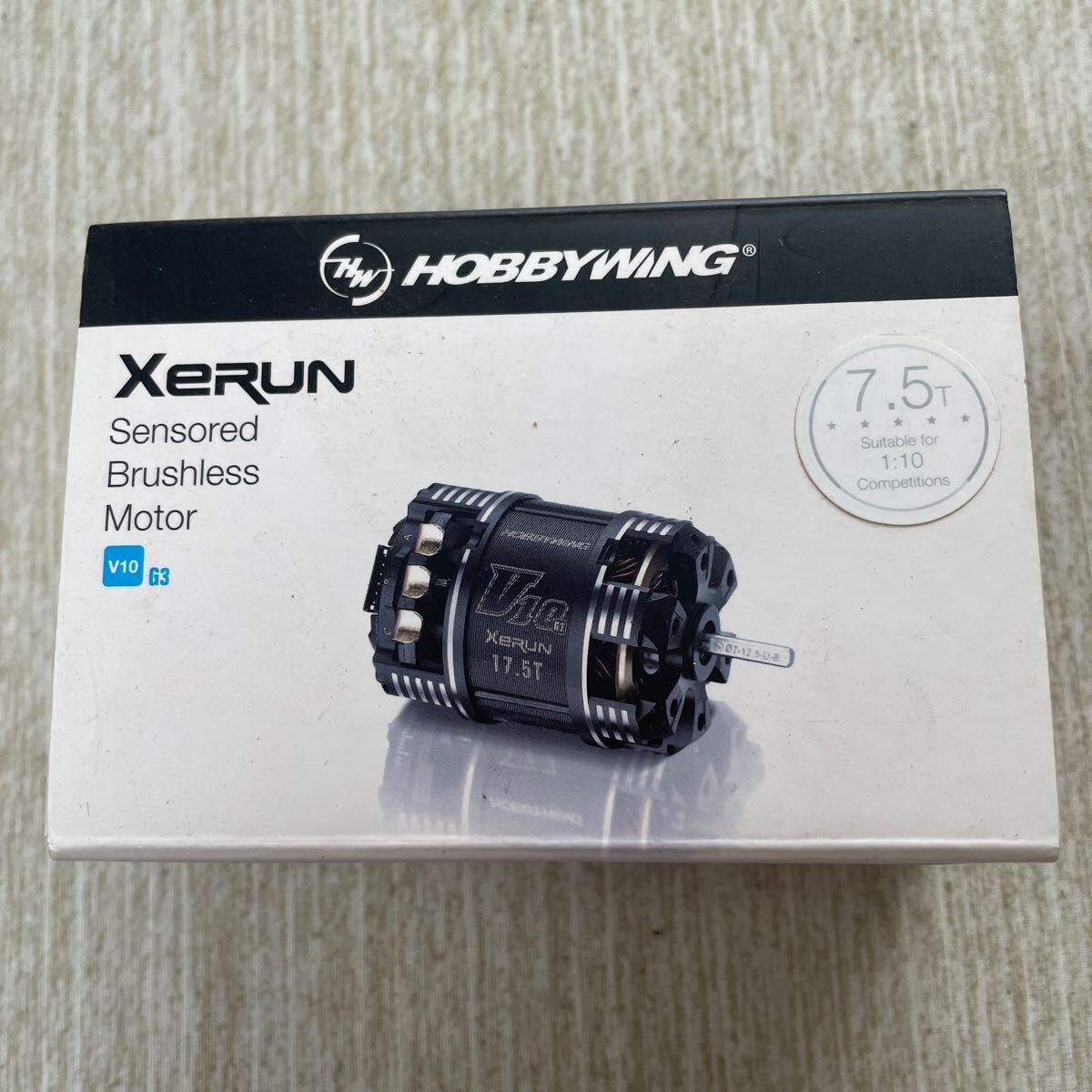 HOBBYWING ブラシレスモーター XeRUN V10 G3 7.5T中古品_画像1