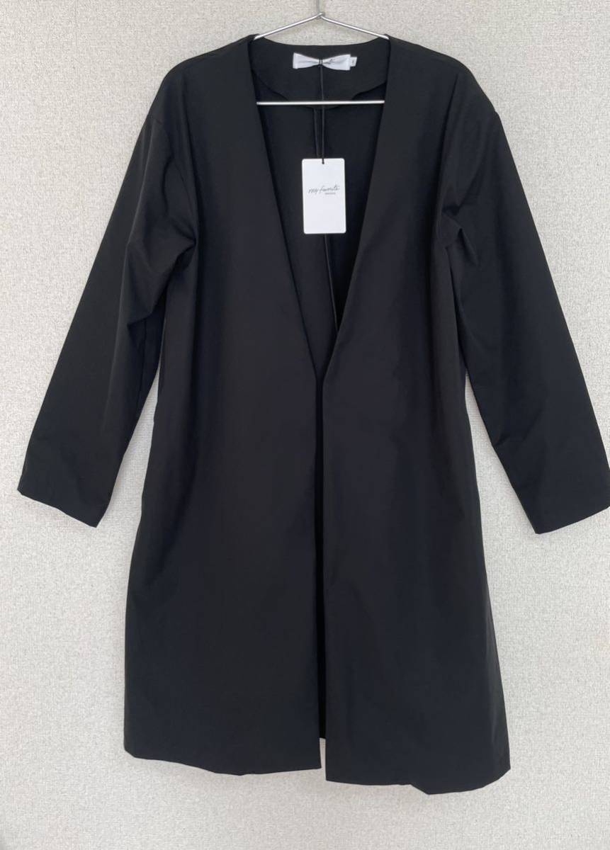 マイフェイバリット ダンスキン ストレッチライト リラックス コート M 24,200円 カーディガン 新品 黒 ブラック 撥水、UVケア