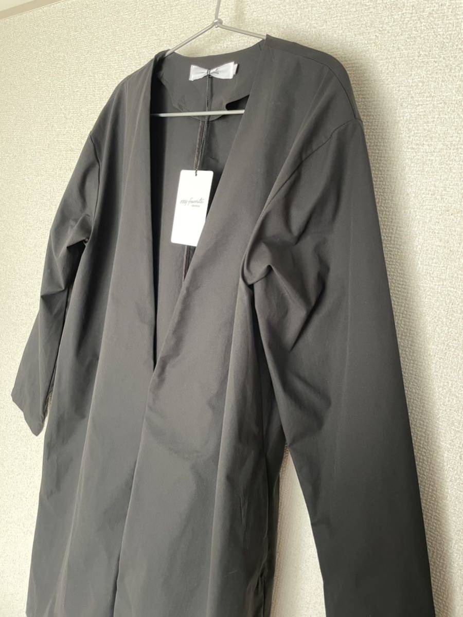  my fei burr to Dance gold stretch light relax coat M 24,200 jpy cardigan new goods black black water-repellent,UV care 