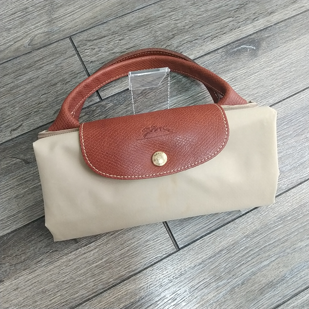 （送料込）ロンシャン■プリアージュ トートバッグ L カーキベージュ LONGCHAMP _画像2