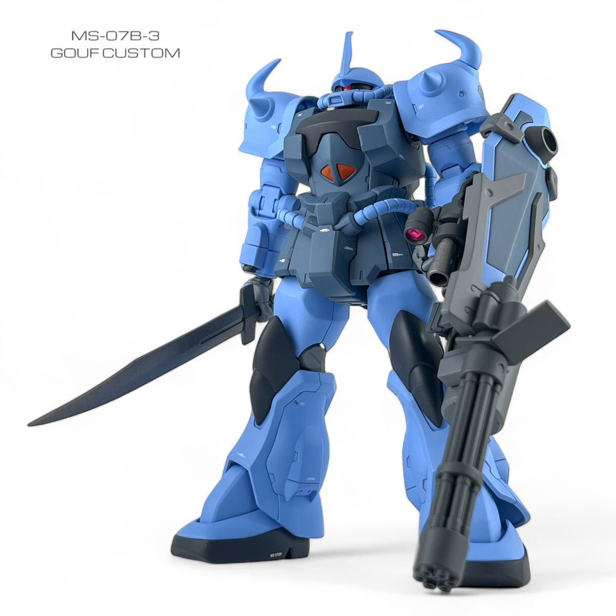 HG 1/144 MS-07B-3 グフカスタム 塗装済 完成品 ガンプラ_画像1