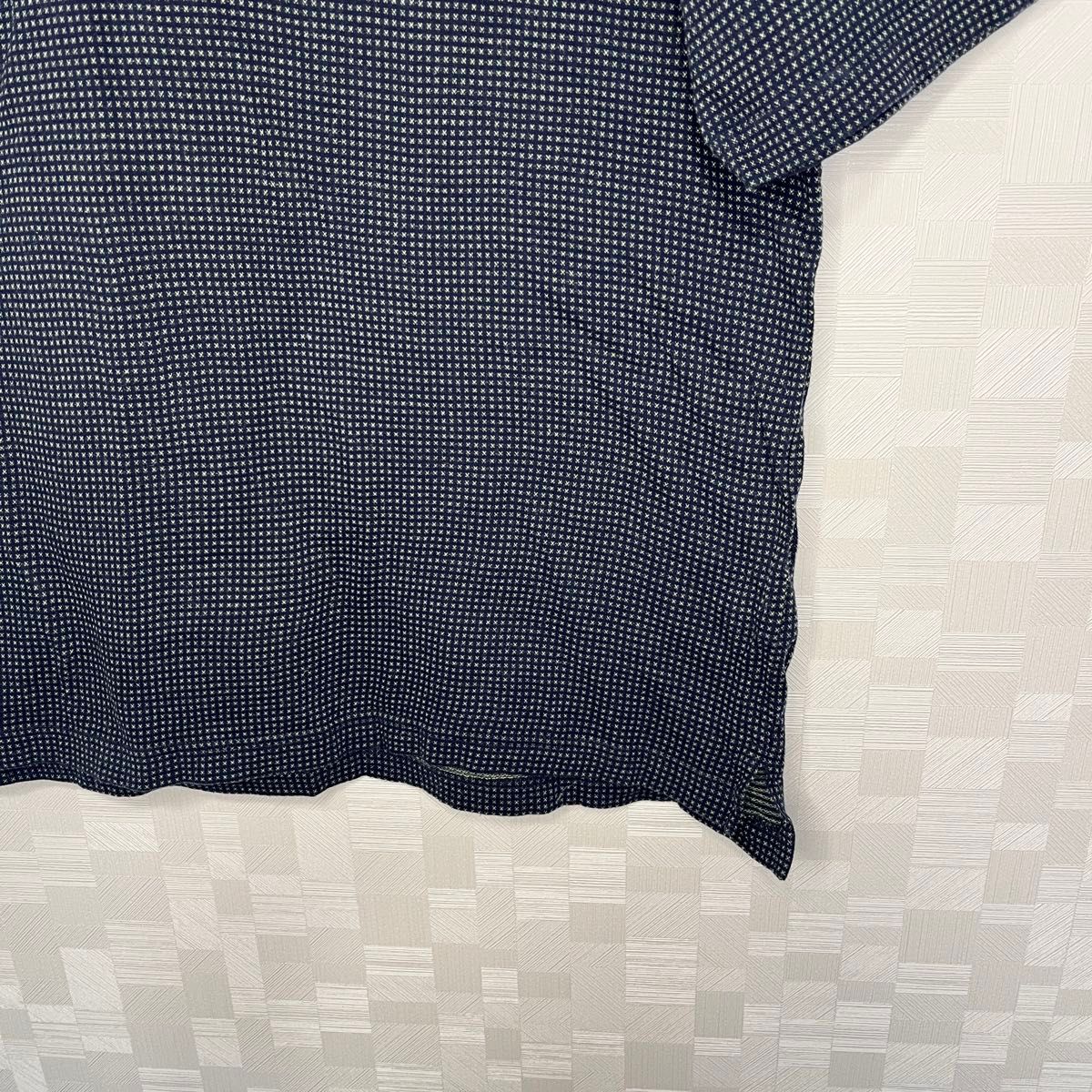 【美品】ライルアンドスコット　ポロシャツ　半袖　刺繍　ドッド　ネイビー　XL