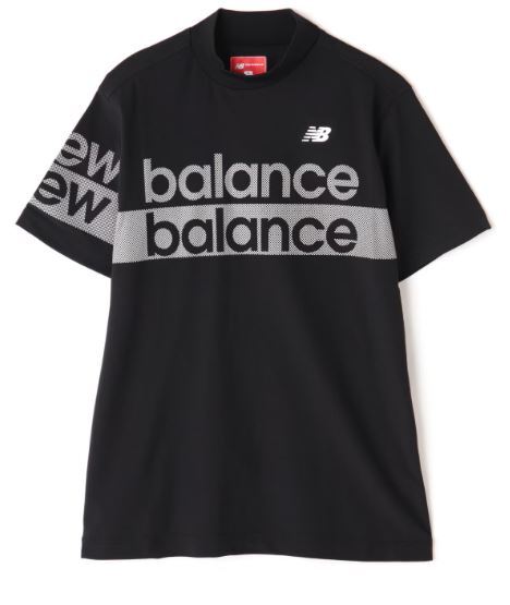 最低価格の 《2024年春夏》ニューバランス 半袖モックネックプルオーバー 012-4166005(010)黒(5/L) その他