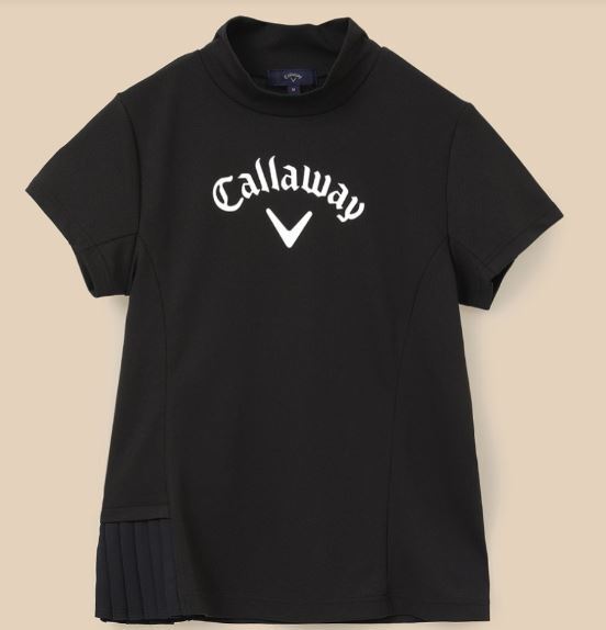 {2024 год весна лето }[ женский ].. пачка соответствует Callaway C24134209 рубашка с коротким рукавом (1010) чёрный (L)
