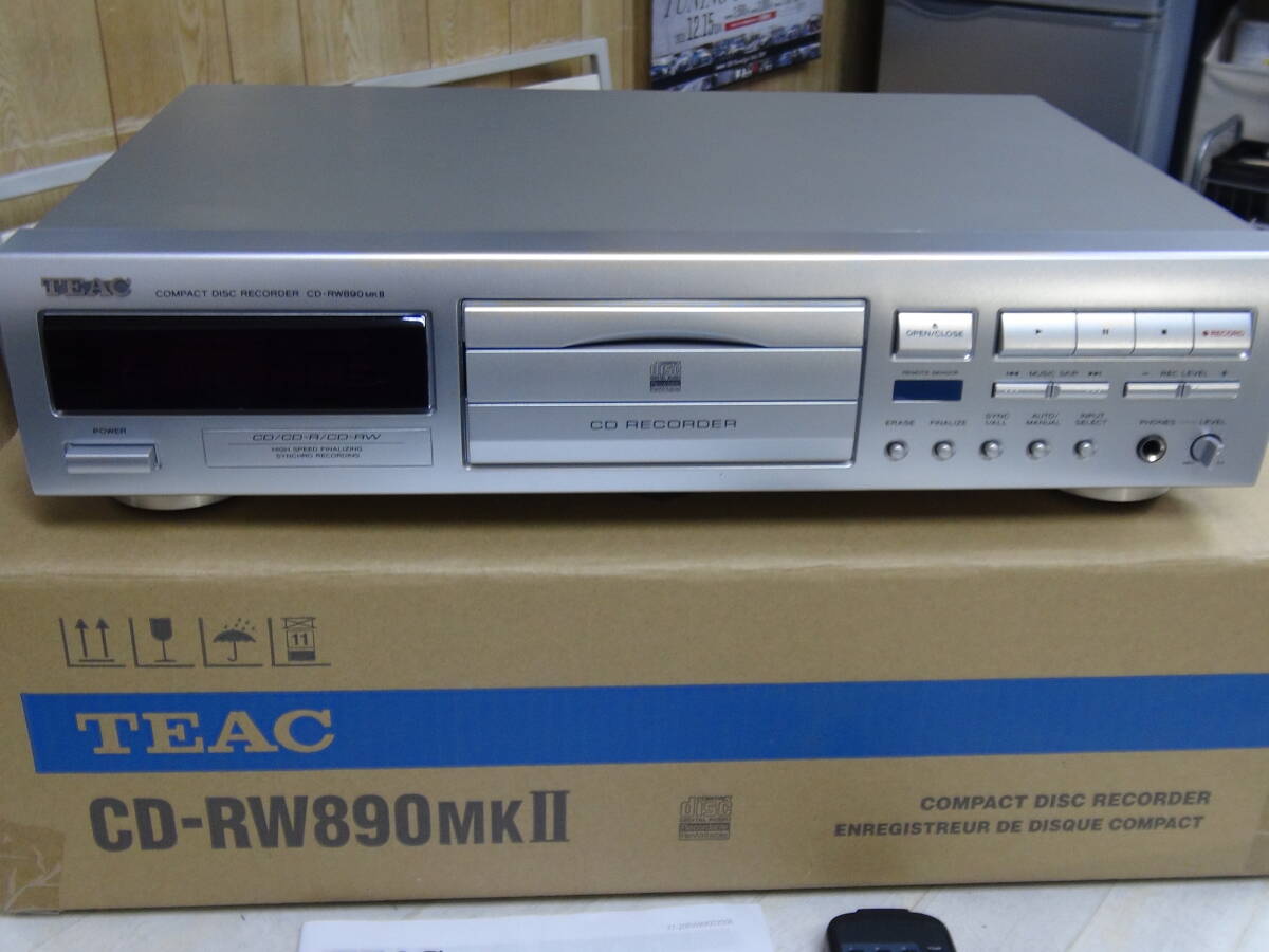 TEAC Teac CD-RW890MKⅡ CD player CD recorder original box / remote control / manual attaching 2021 year manufacture goods 