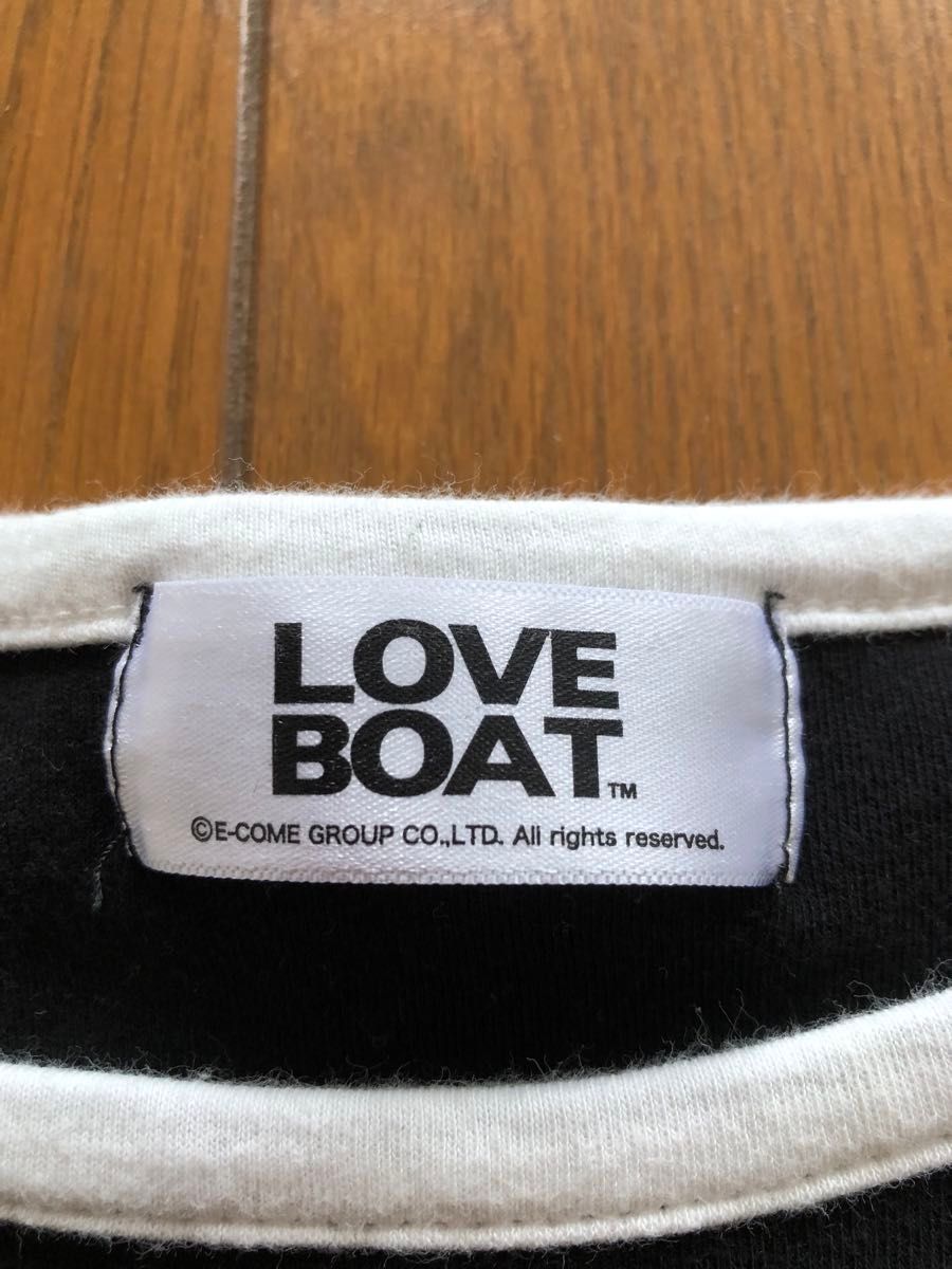 ラブボート　LOVE BOAT 黒　短Tシャツ 普通