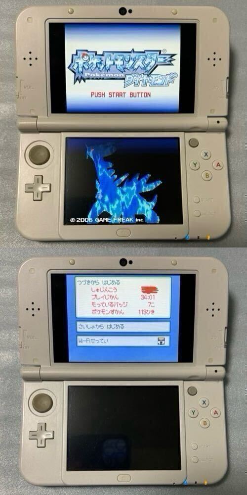 【動作確認画像あり】 DS 3DS ポケットモンスター ハートゴールド ブラック2 ダイヤモンド ウルトラムーン ポケモン4点セット まとめ売り_画像7