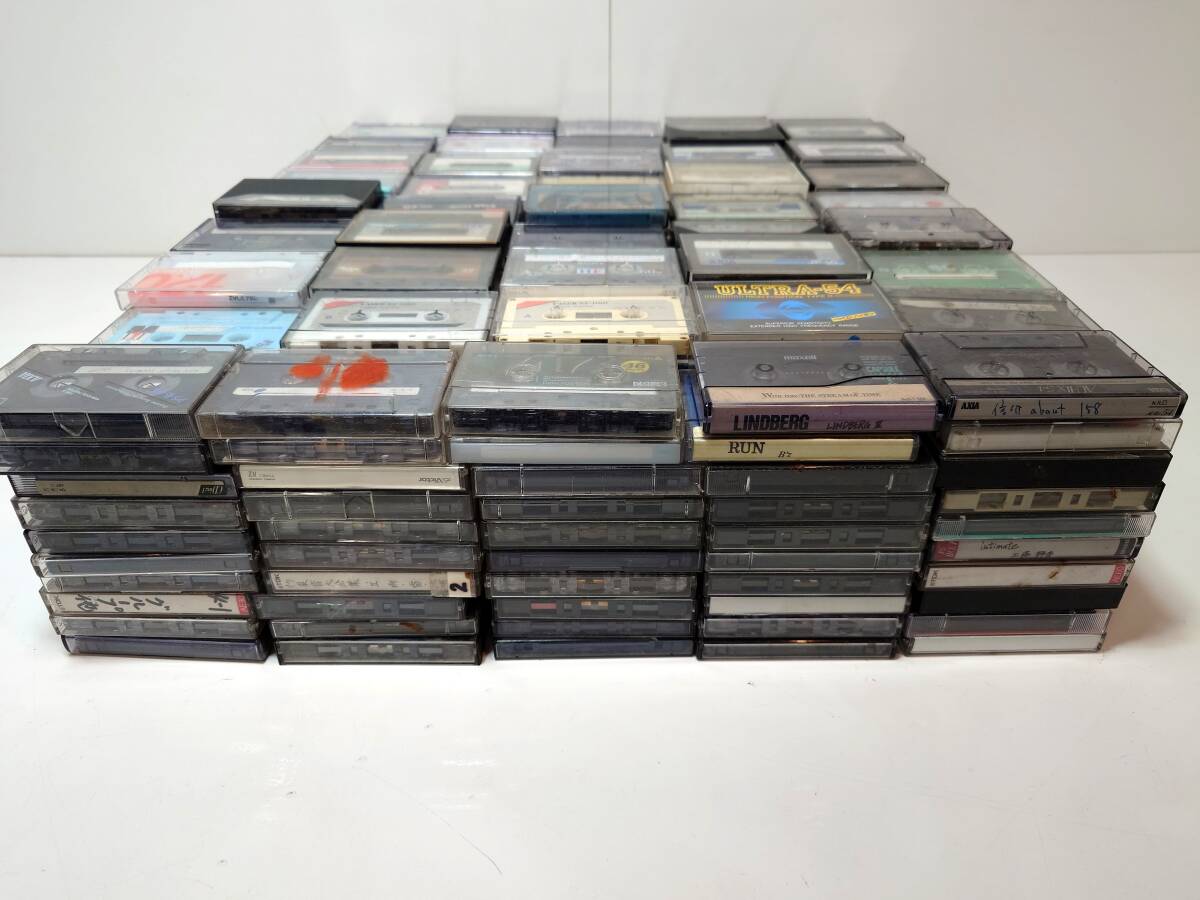 E160 録音済み 450本 カセットテープ まとめ 大量 テープ カセット ジャンク レトロ 当時物 オーディオ_画像2