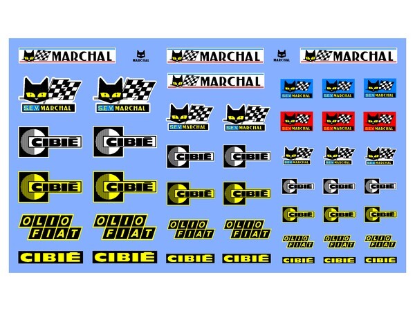 1/24 scale old car Fukuoka specification Marshall CIBIE decal set (2)