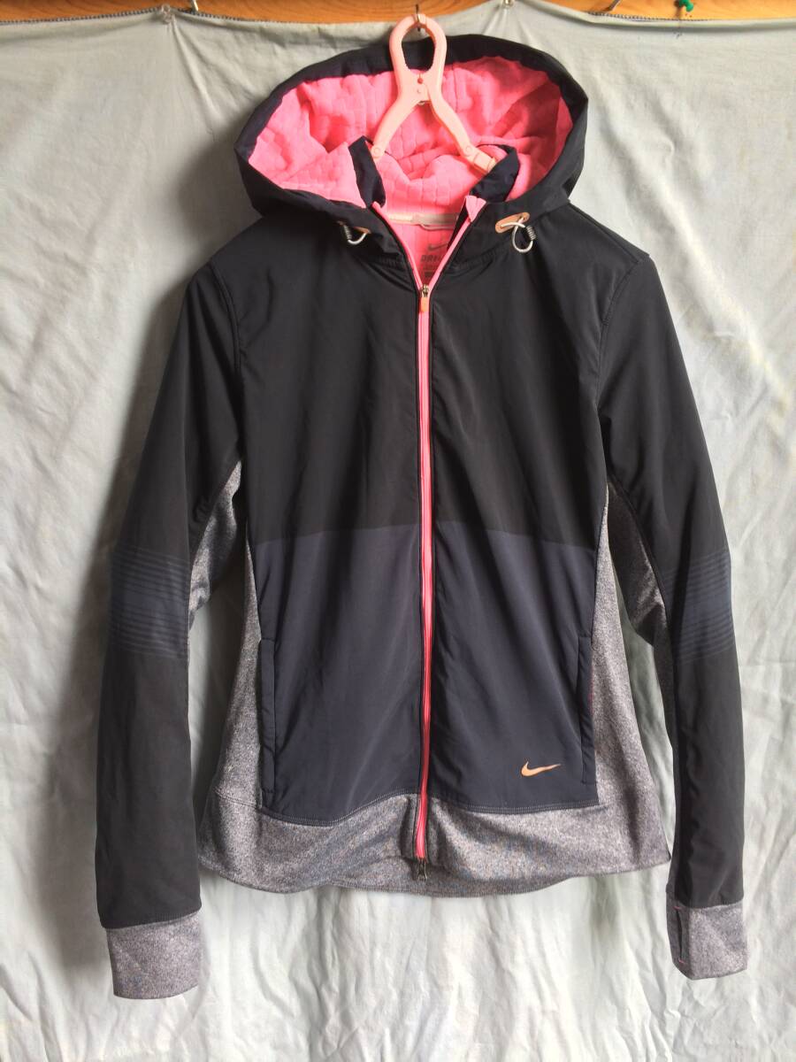 NIKE RUNNING lady's L full Zip Parker polyester 100% anonymity delivery ( tube 0081)