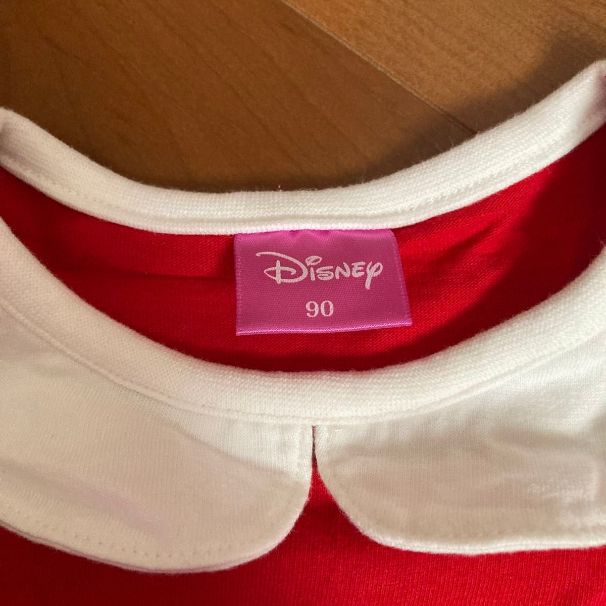 Disney ミニーちゃん Tシャツ 襟、チュール付き 90サイズ