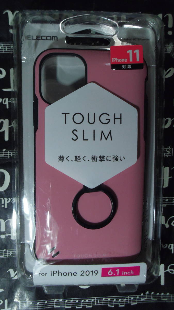 ELECOM iPhone 11 TOUGH SLIM  кольцо   включено   розовый   индивидуальный  проект   воздушная подушка  ... процент  ... ударная абсорбция   тонко  ... легкий   ударостойкий    подставка  функция   ремень  отверстие  