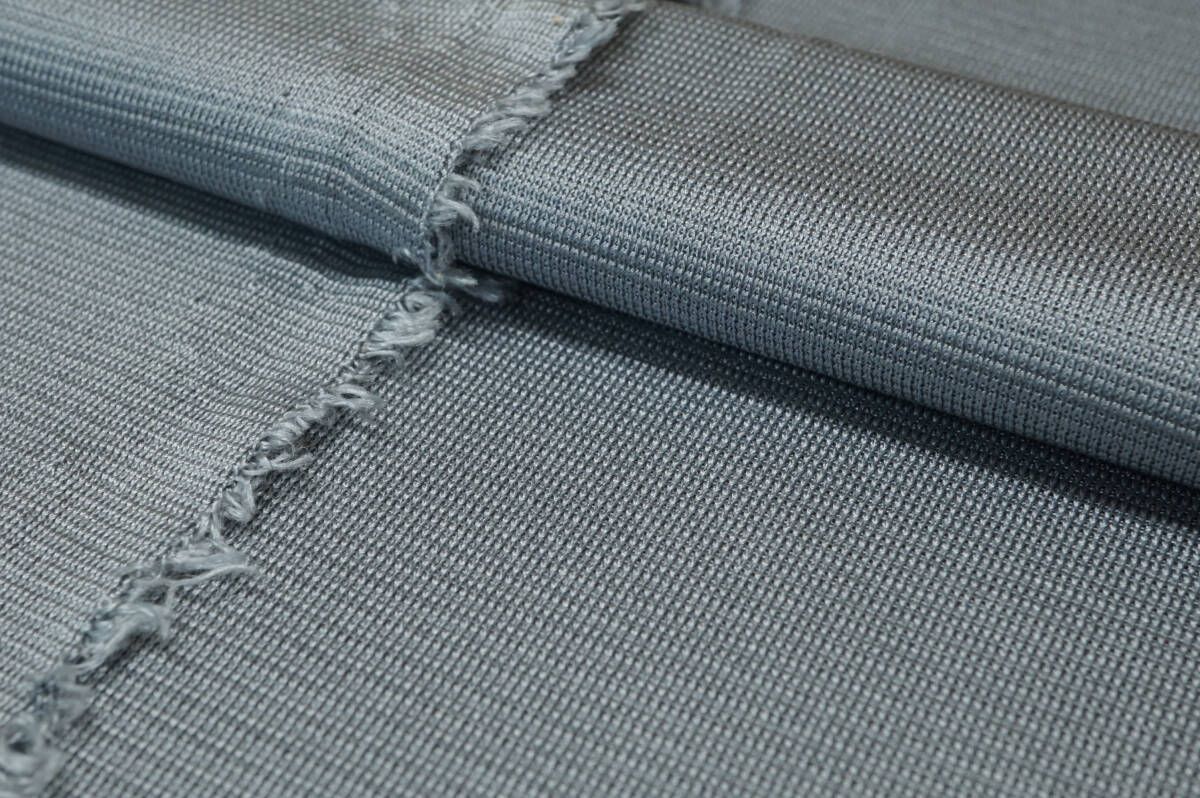 シルク ミラノリブニット 微薄くったりソフト シルバーグレー長4ｍ巾110cm Ｔシャツ 長袖 プルオーバー チュニックの画像5