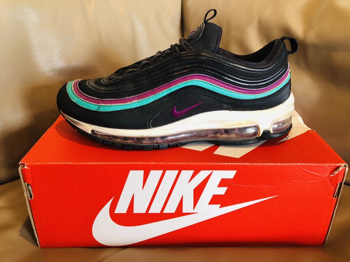 超希少！限定モデル！即完売品！激レアカラー！お洒落！カッコイイ！★NIKEナイキ AIRMAX97s Black Grape！ゴールデンサイズ27㎝！★の画像5