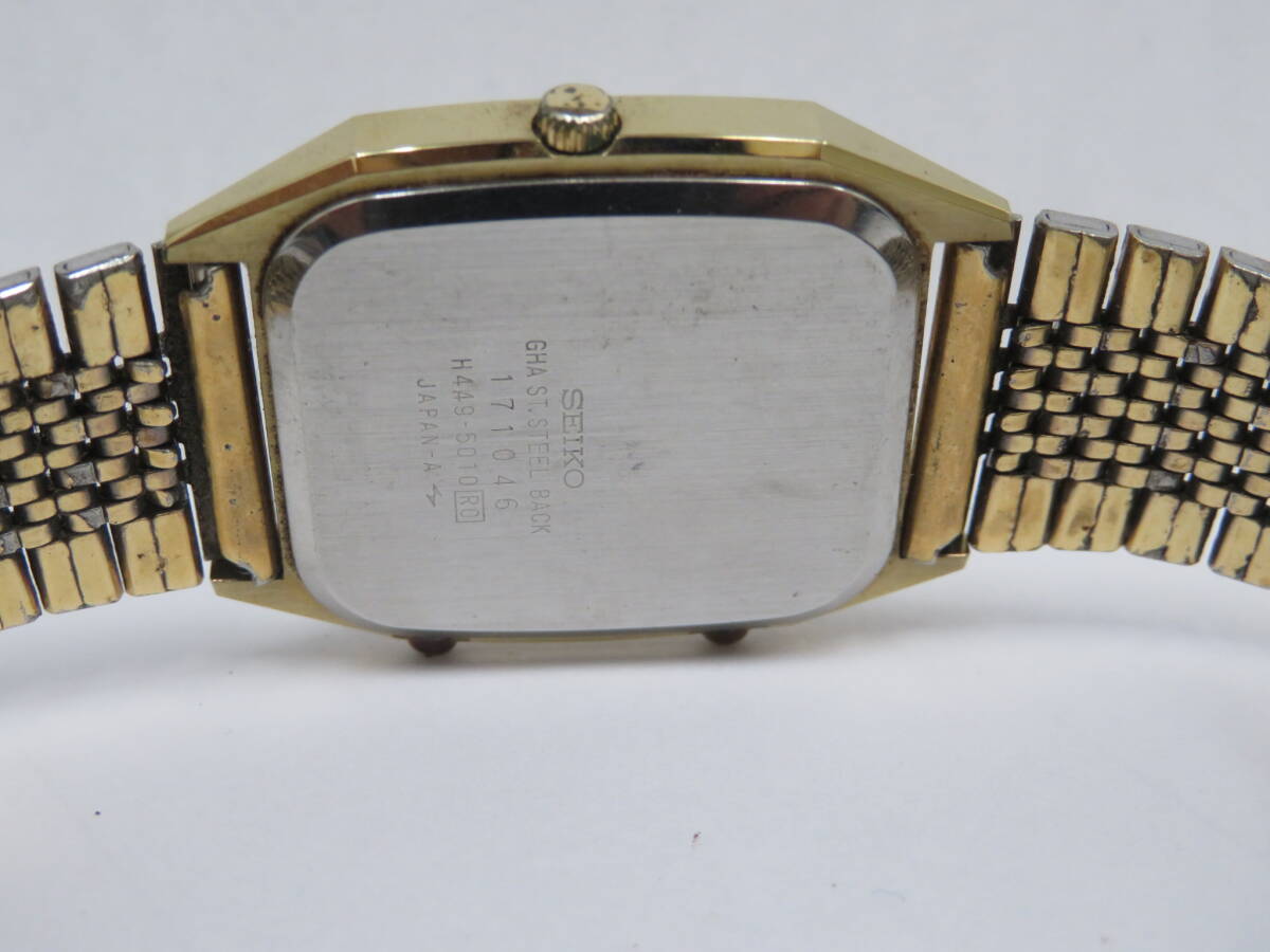 ・77042 SEIKO セイコー QUARTZ メンズ 腕時計 クォーツ デジアナ アナデジ H449-5010 _画像4