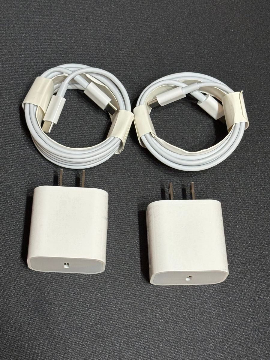 iphone ipad 充電器　type c USB-C 最大出力20w 急速充電器　ポート・ケーブル2個セット　純正品同等