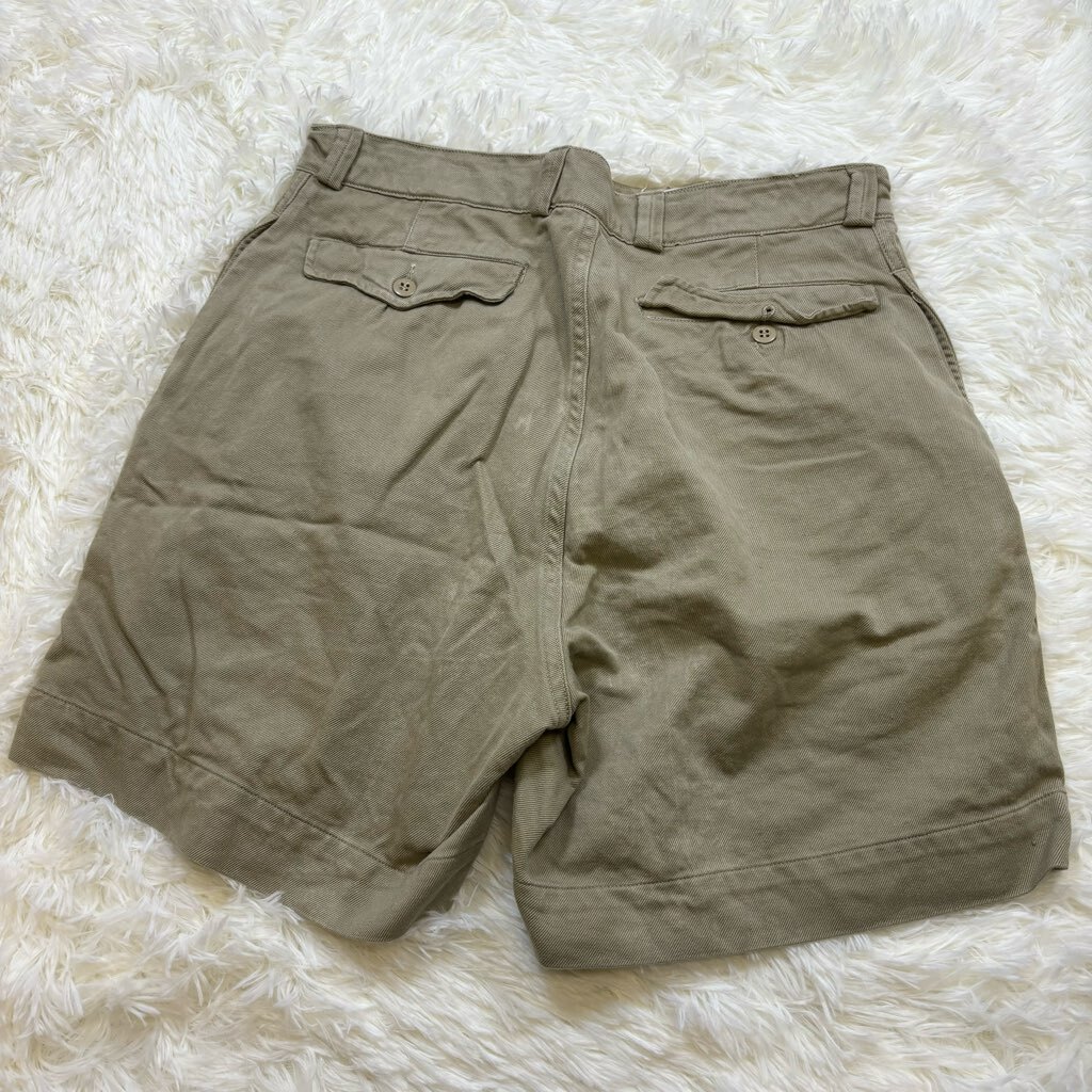 1 jpy ~ I-1 60 France army M52chino shorts short pants Vintage two tuck latter term flap beige group 