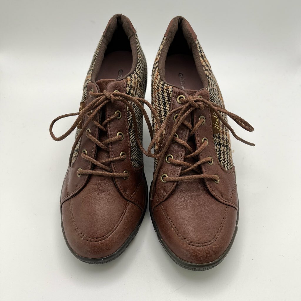 1 иен ~ I-7 60 Hawkins Sport Hawkins спорт обувь обувь в клетку ботиночки - размер 23cm Brown 