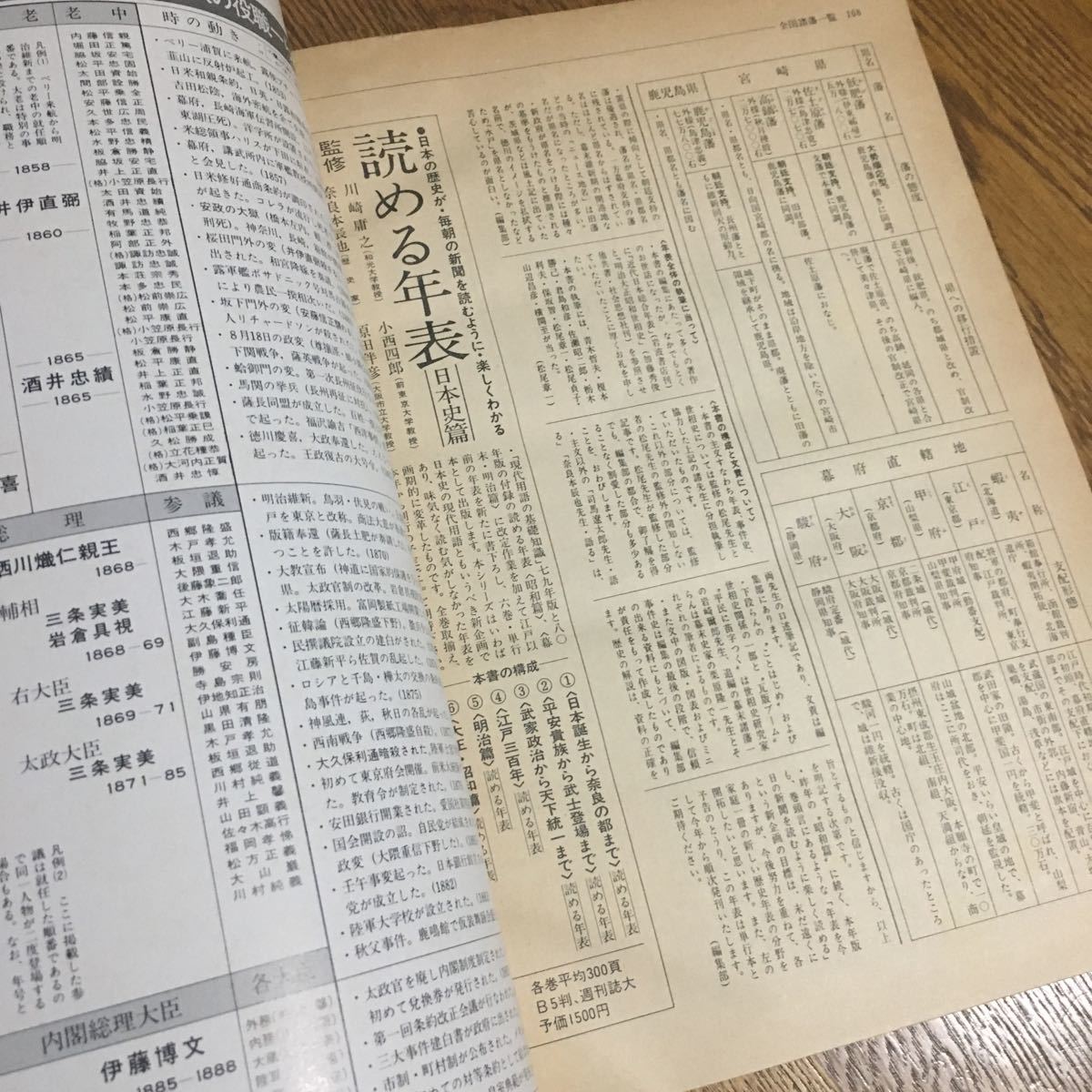 監修 松尾章一 他☆現代用語の基礎知識 80年版付録 読める年表 動乱の幕末から明治憲法発布まで・72の事件史☆自由国民社_画像3