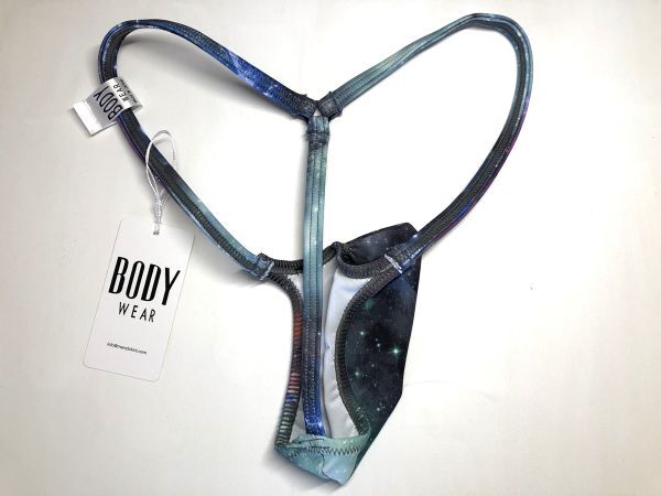 BODYWEAR メンズビキニ ギャラクシー柄 上向きTフロント Gストリング　Mサイズ　ボディウェアー_画像2