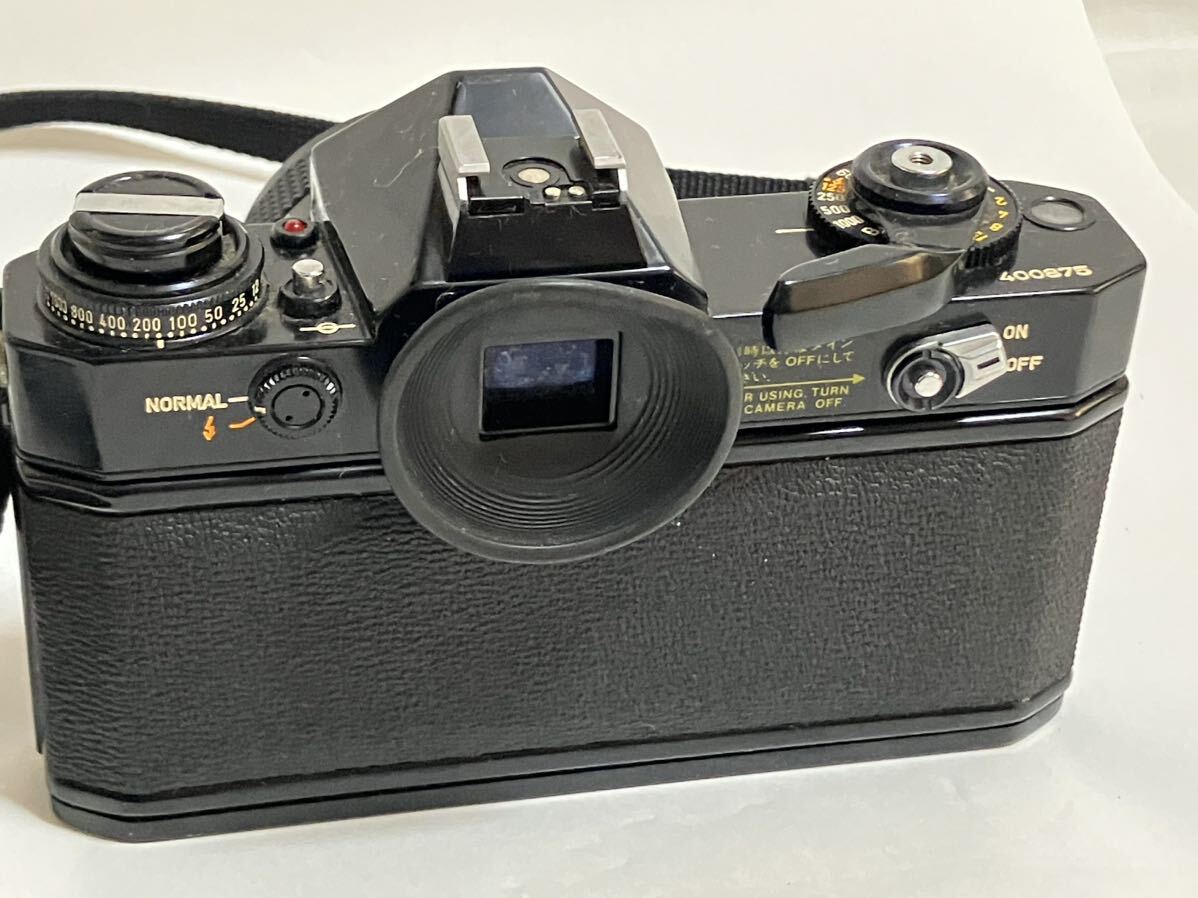 【RE-9】シャッターOK☆Canon キャノン 一眼レフフィルムカメラ EF ブラックボディ+レンズ:FD 50mm 1:1.4 S.S.C/ヤマト60s_画像6