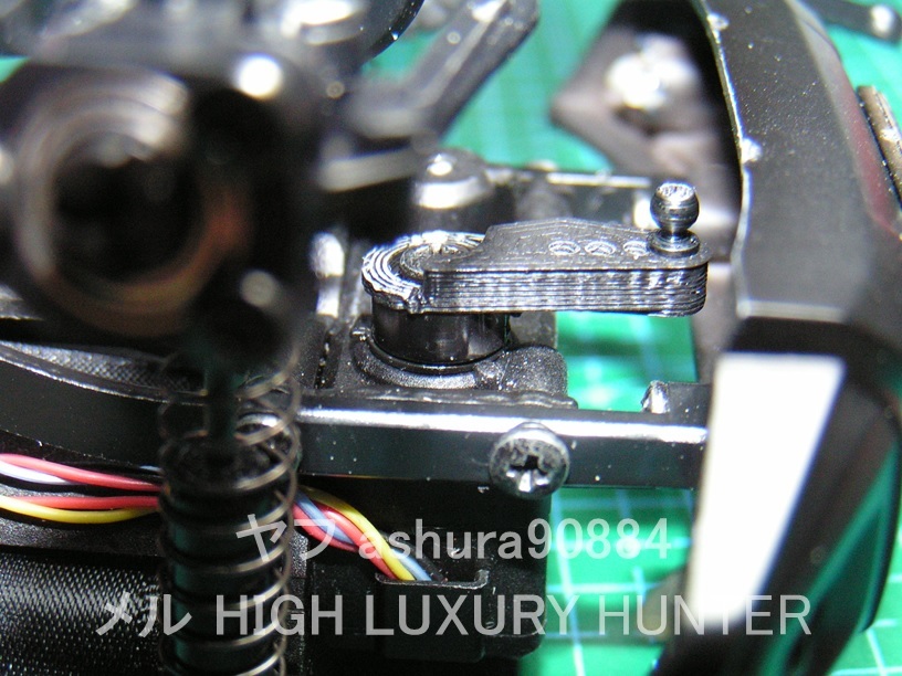 3DプリンタPLA+ ミニッツ 4×4 サーボホーン4穴+2mm厚 京商 Kyosho Mini Z 4x4_画像5