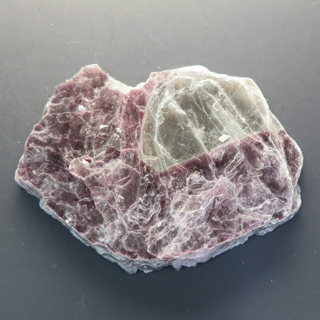 鱗雲母 Lepidolite 鉱物標本 ウォーターメロン Minas Gerais ブラジル 瑞浪鉱物展示館 5308_画像3