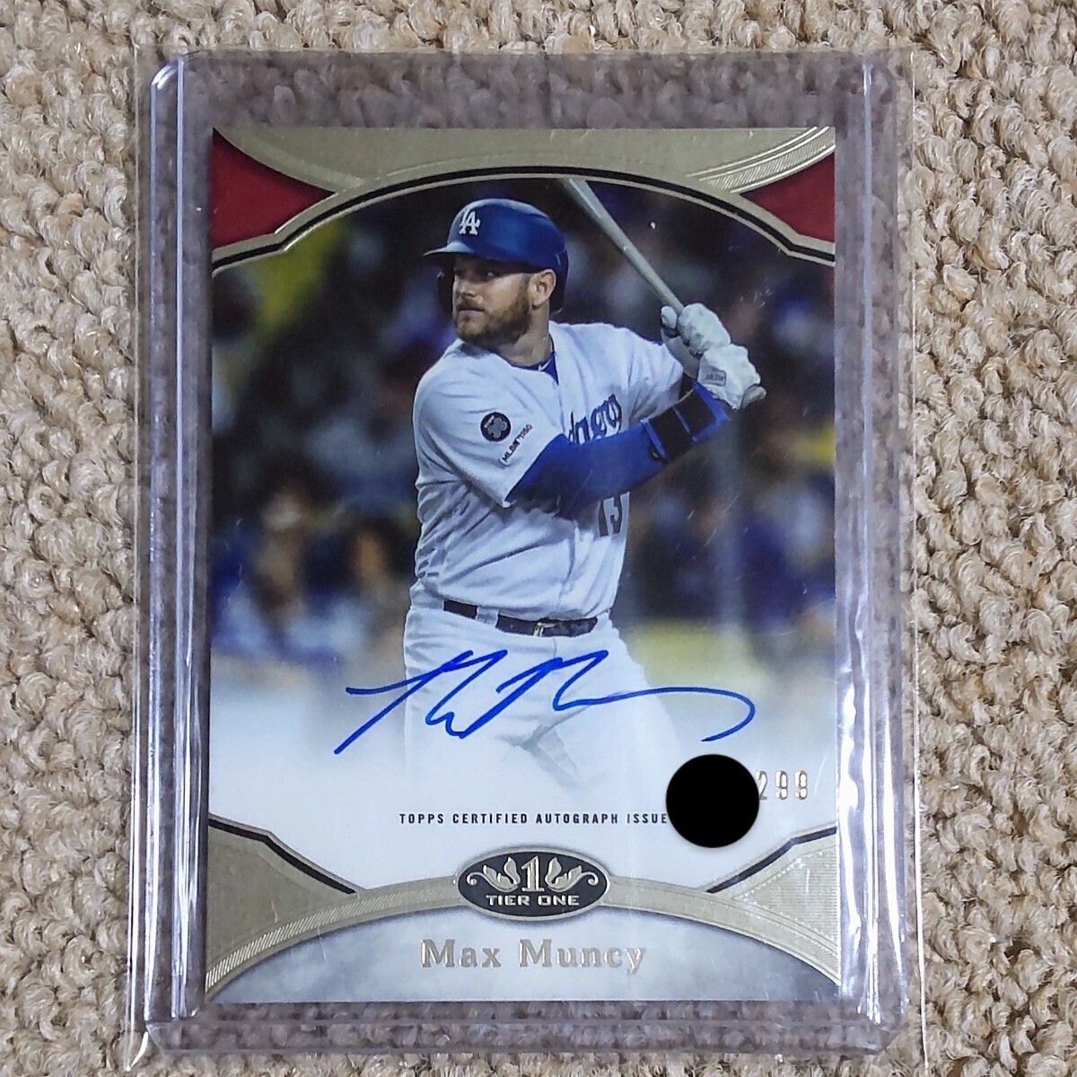 Max Muncy AUTO 2020 TOPPS TIER ONE ロサンゼルス ドジャース MLB_画像1