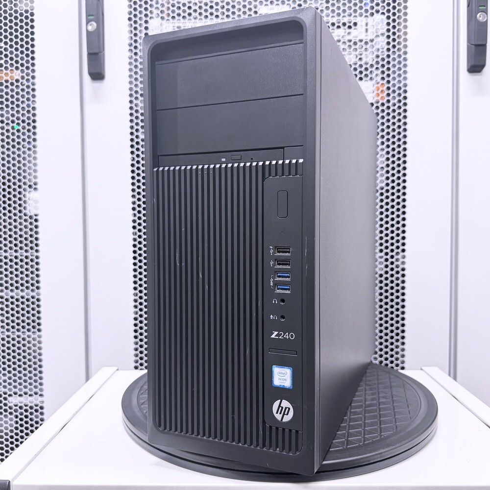 @XD1631 良品特価 HP Z240 Tower WorkStation Xeon E3-1270v5 4コア8スレ メモリ32G M2.SSD-500G HDD-4TB Quadro P400 Win11Pro64Bit_画像1