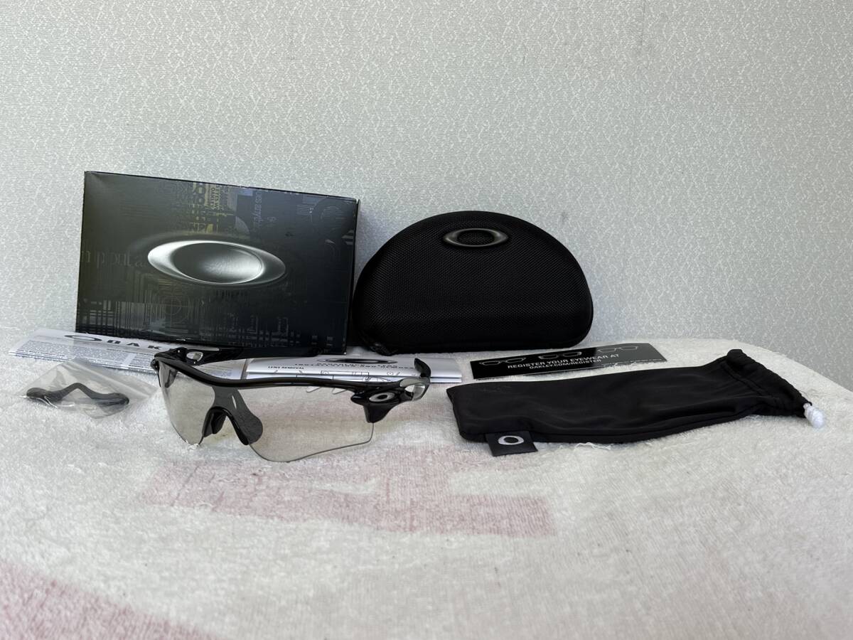 調光 Oakley radarlock path clear black irdium photocromatic OO9181-36　オークリー レーダーロックパス　ベンテッドレンズ（USED）_現物です