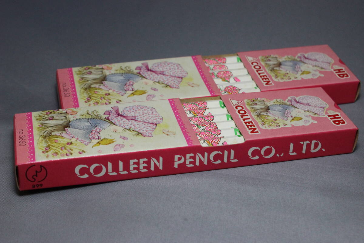 昭和レトロ コーリン鉛筆 №3650 少女柄鉛筆 HB 2ダース 未使用 廃盤 当時物の画像4