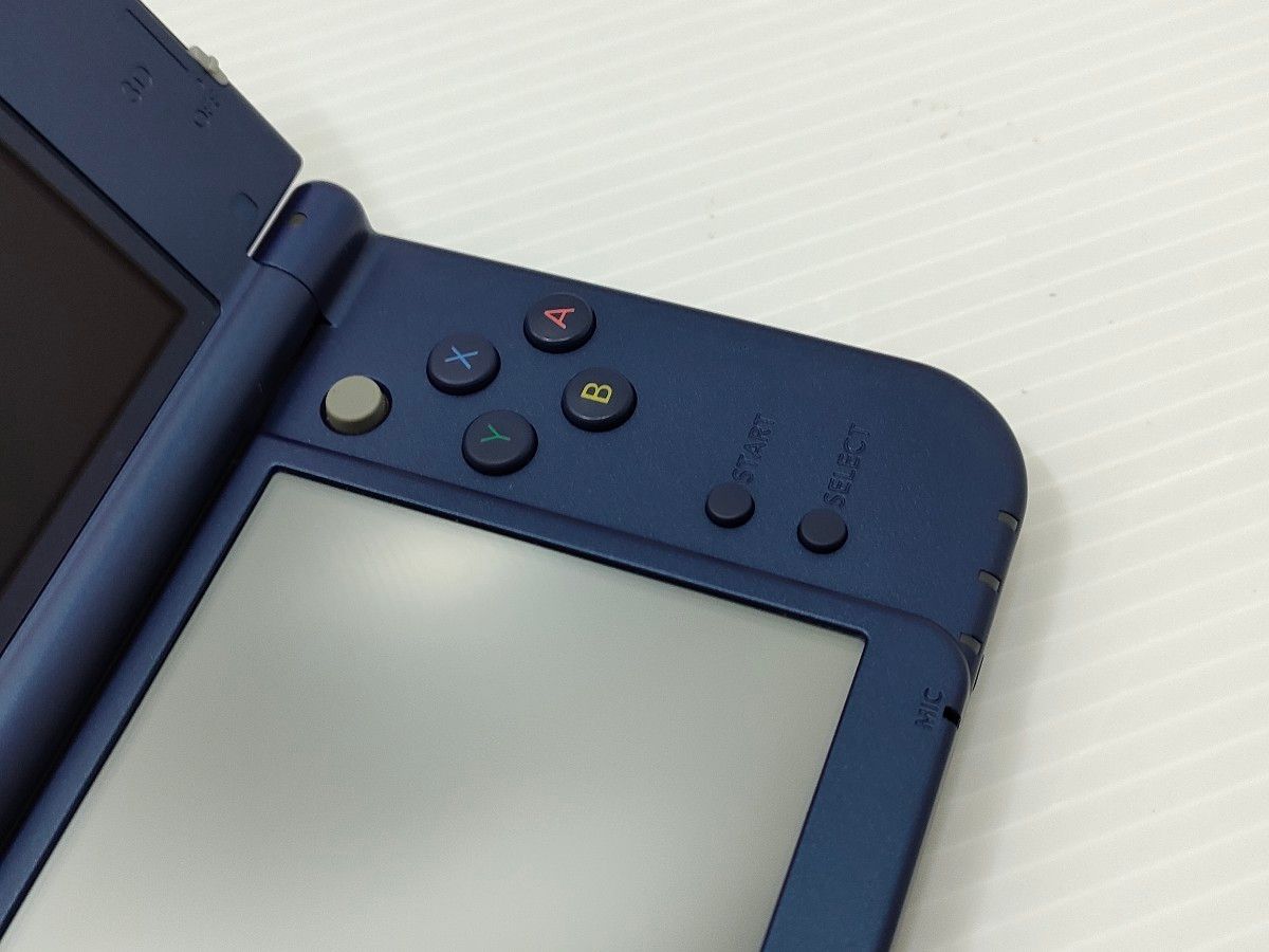 【美品】 上画面ips液晶 Newニンテンドー3DS LL メタリックブルー 本体 任天堂 充電器