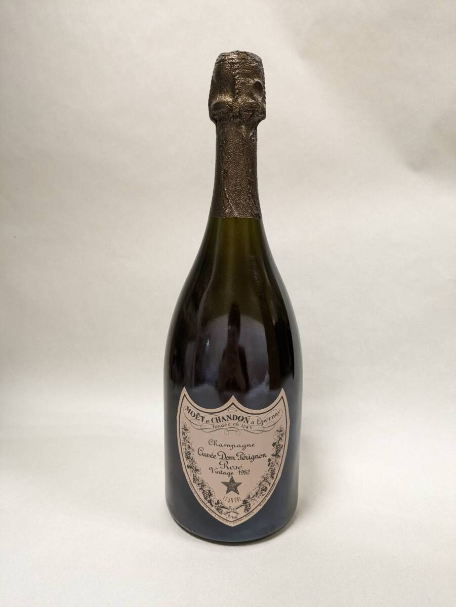 【MIA11442SA】1円～DomPerignon Rose ドンペリニヨン ロゼ Vintage1982 ドンペリ シャンパーニュ ヴィンテージ 箱破損 古酒 洋酒 未開栓_画像2