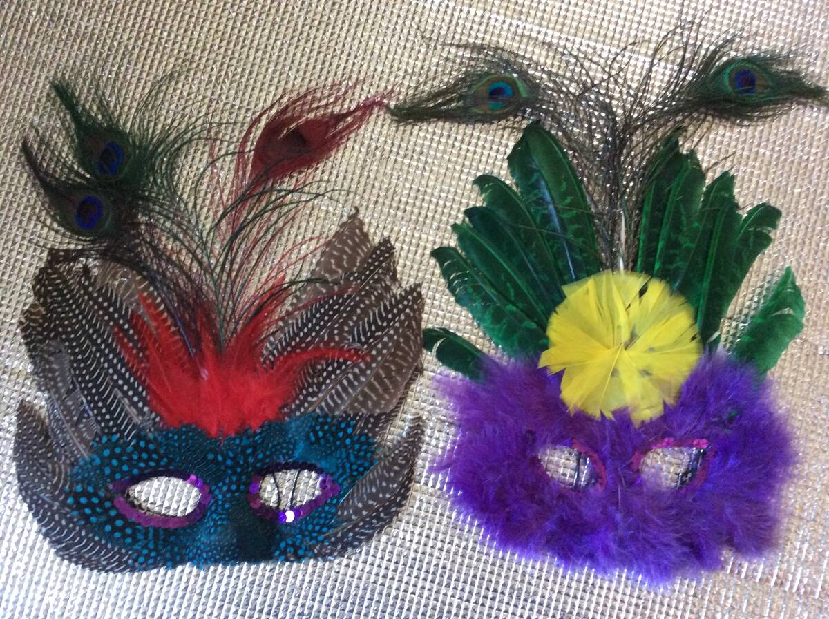 69 маска маска 2 позиций комплект перо оборудование орнамент средний .. группа маскарадный костюм костюм .. животное птица V серия венецианский готический Gothic and Lolita Dance Halloween костюмированная игра 