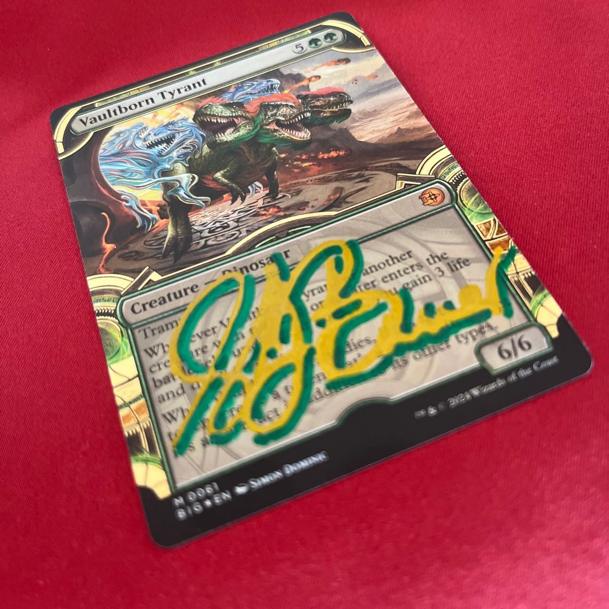 宝物庫生まれの暴君 mtg アーティストプルーフ レイズドFoil ap 宝物庫生まれの暴君 mtg アーティストプルーフ レイズドFoil ap