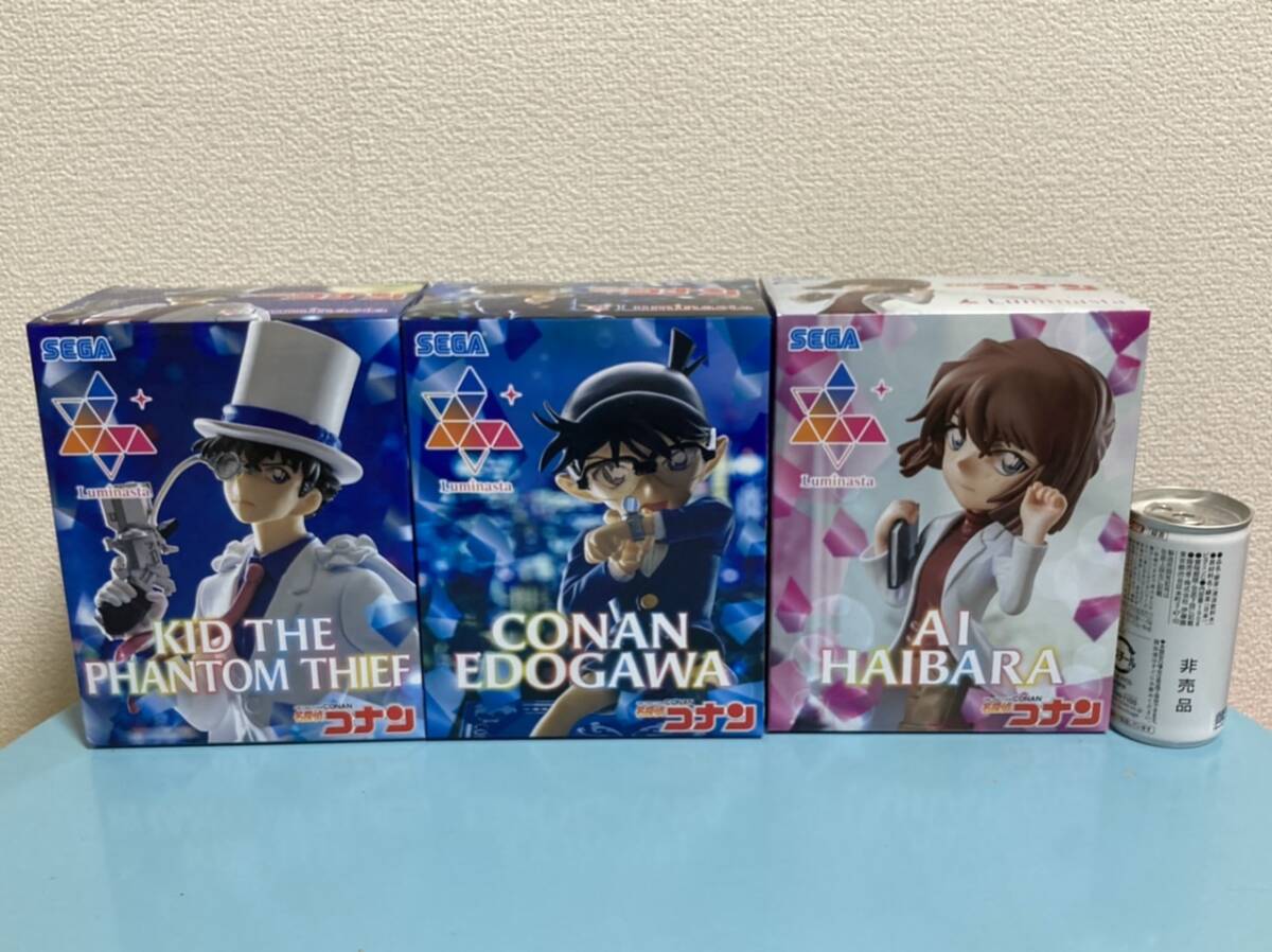 江戸川コナン・灰原哀・怪盗キッド★名探偵コナン★Detective Conan★Luminasta ルミナスタ フィギュア★3種まとめて♪♪の画像1