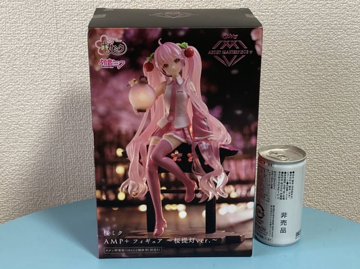 桜ミク -SAKURA MIKU- ★桜提灯ver.★ARTIST MASTER PIECE +★ボタン形電池(LR41) 2個使用【別売】★初音ミク★AMP+ フィギュア♪♪の画像1