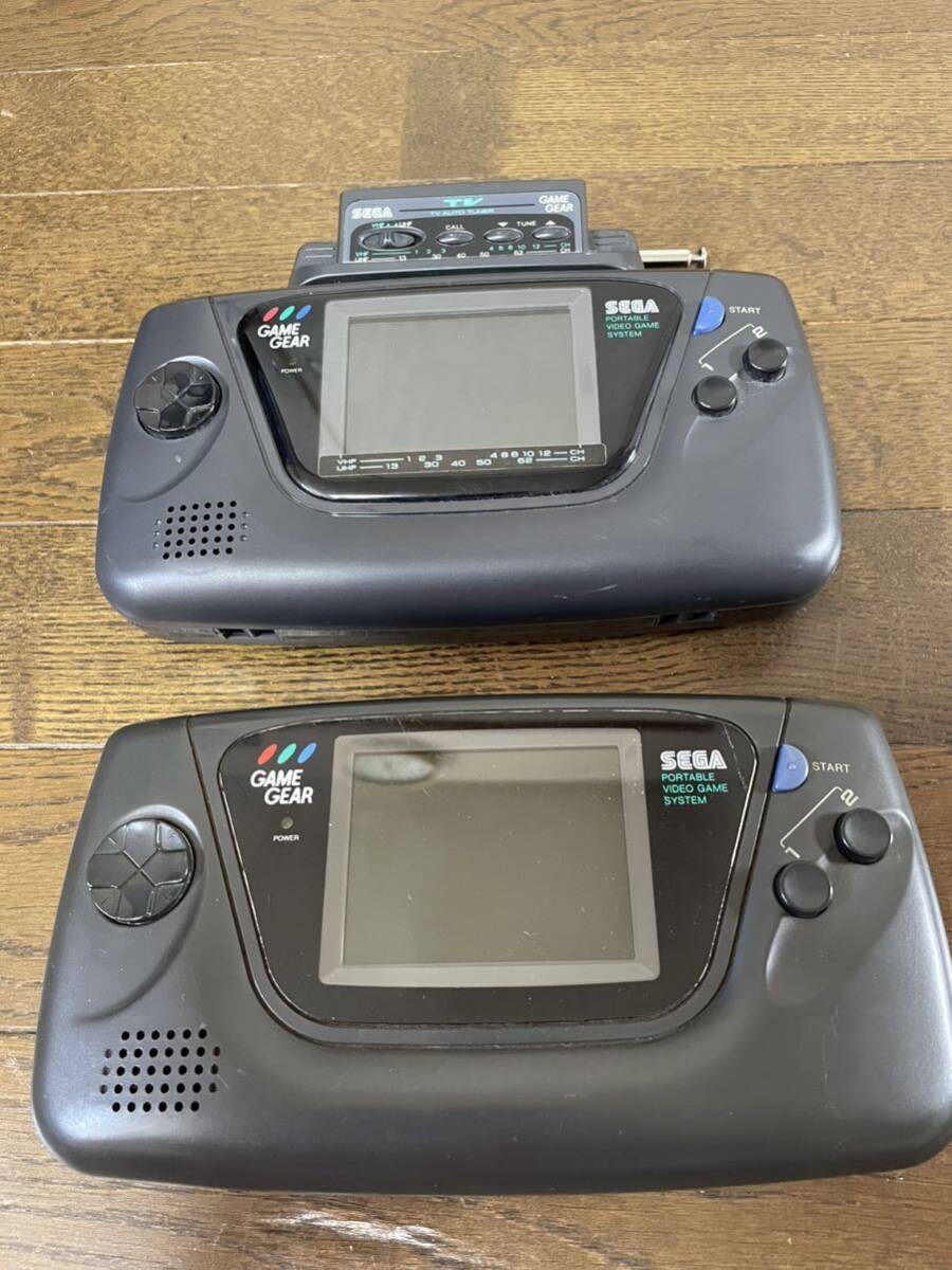 SEGA Sega Game Gear GAME GEAR 2 pcs. set TV tuner attaching! operation not yet verification 