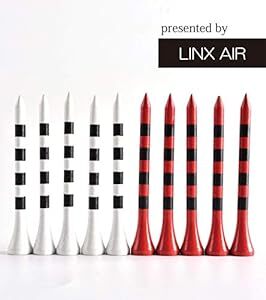 LINX AIR ゴルフティー (100本セット) 83mm ゴルフ用品 コンペ 高さ調整可能 ロングティー ウッドティー 目盛り_画像6