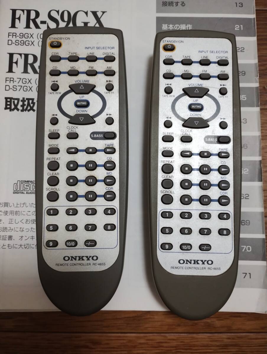 ONKYO FR-X7 MD/CDアンプ ジャンク品 リモコンと説明書あり_画像8