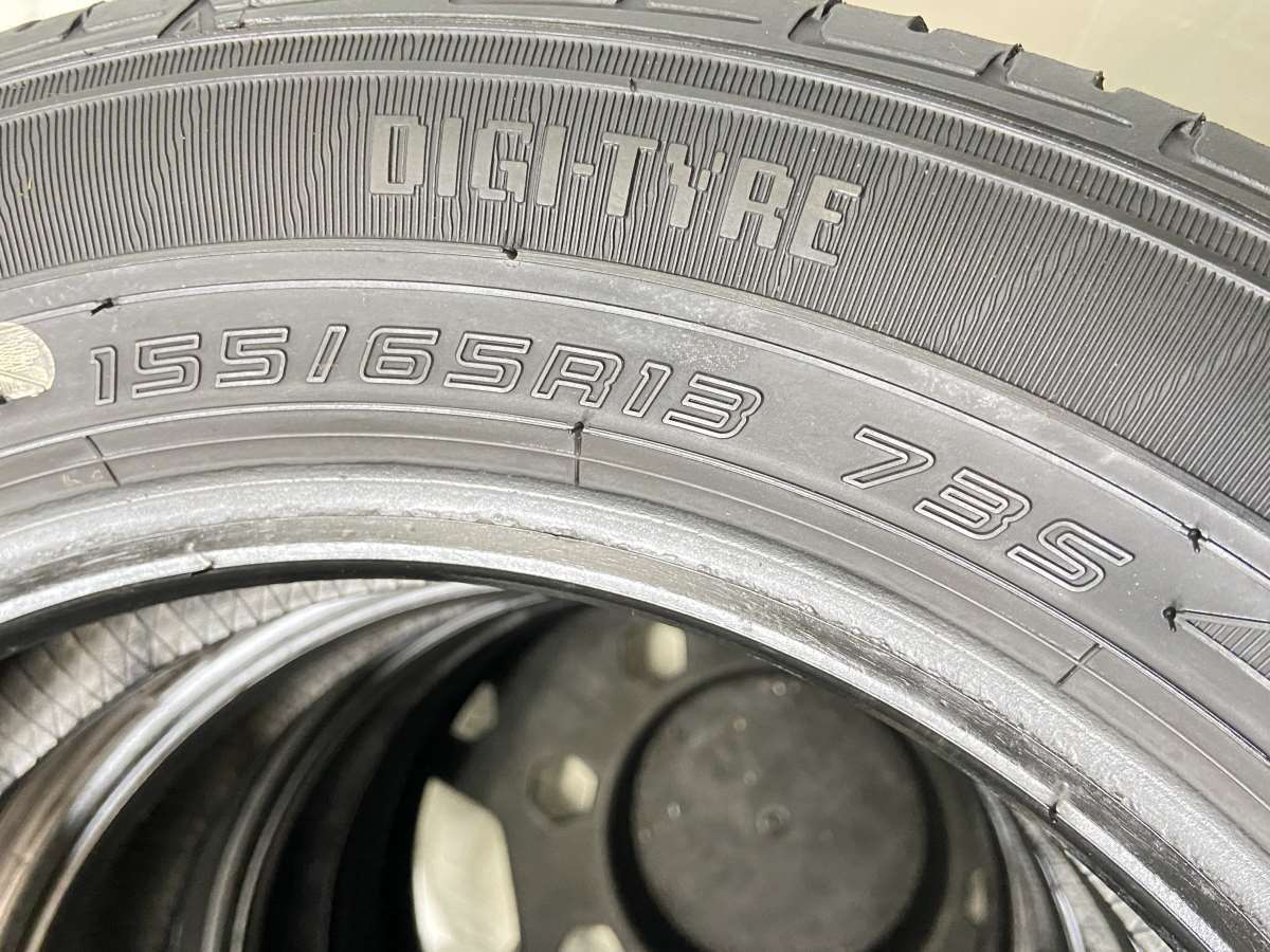 中古タイヤ サマータイヤ 4本セット 155/65R13 ダンロップ エナセーブ EC202_画像5