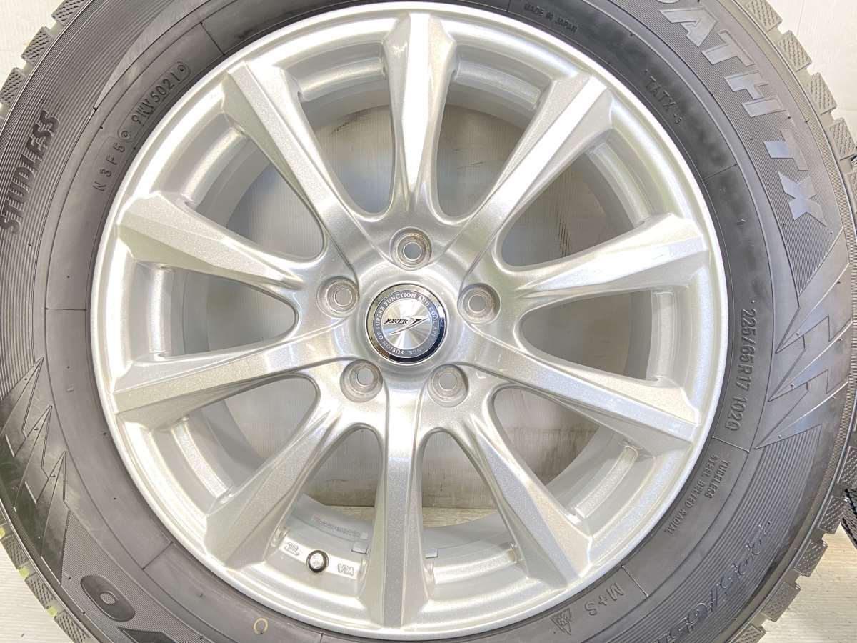 中古タイヤ スタッドレスタイヤ ホイールセット 4本セット 225/65R17 JOKER 17x7.0 53 114.3-5穴 TOYO ウィンタートランパス TX_画像5