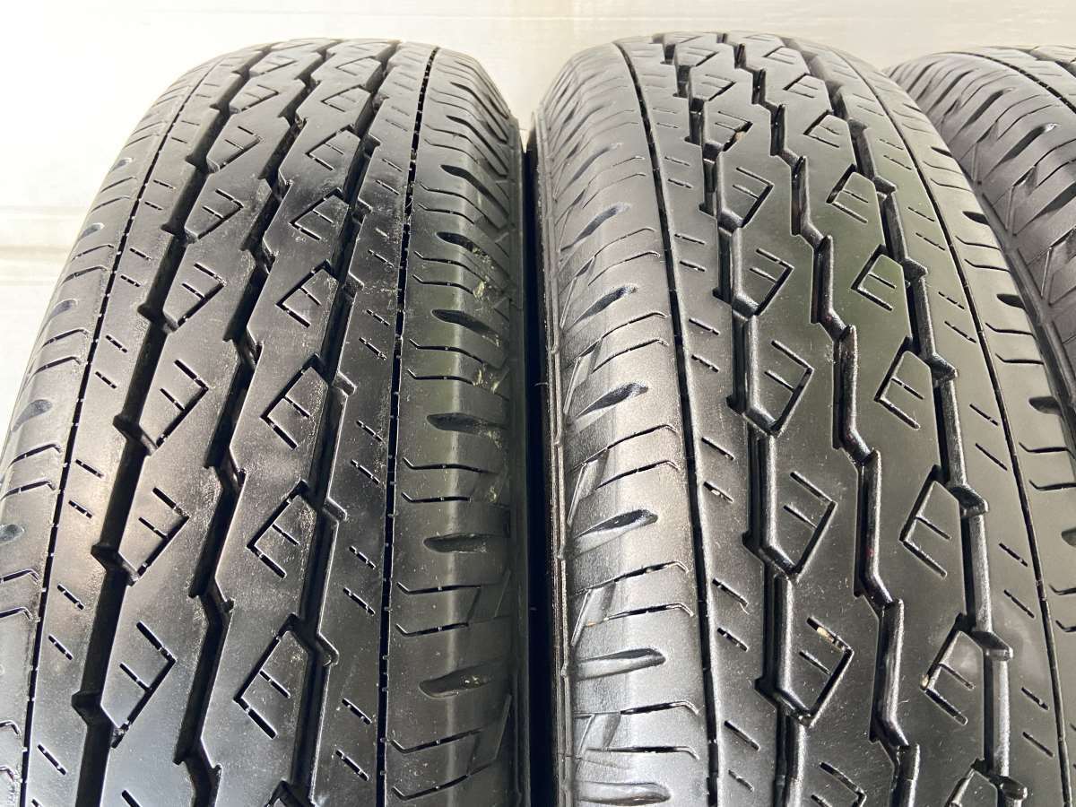 中古タイヤ サマータイヤ 4本セット 155/80R14 88/86 LT ブリヂストン V600_画像4