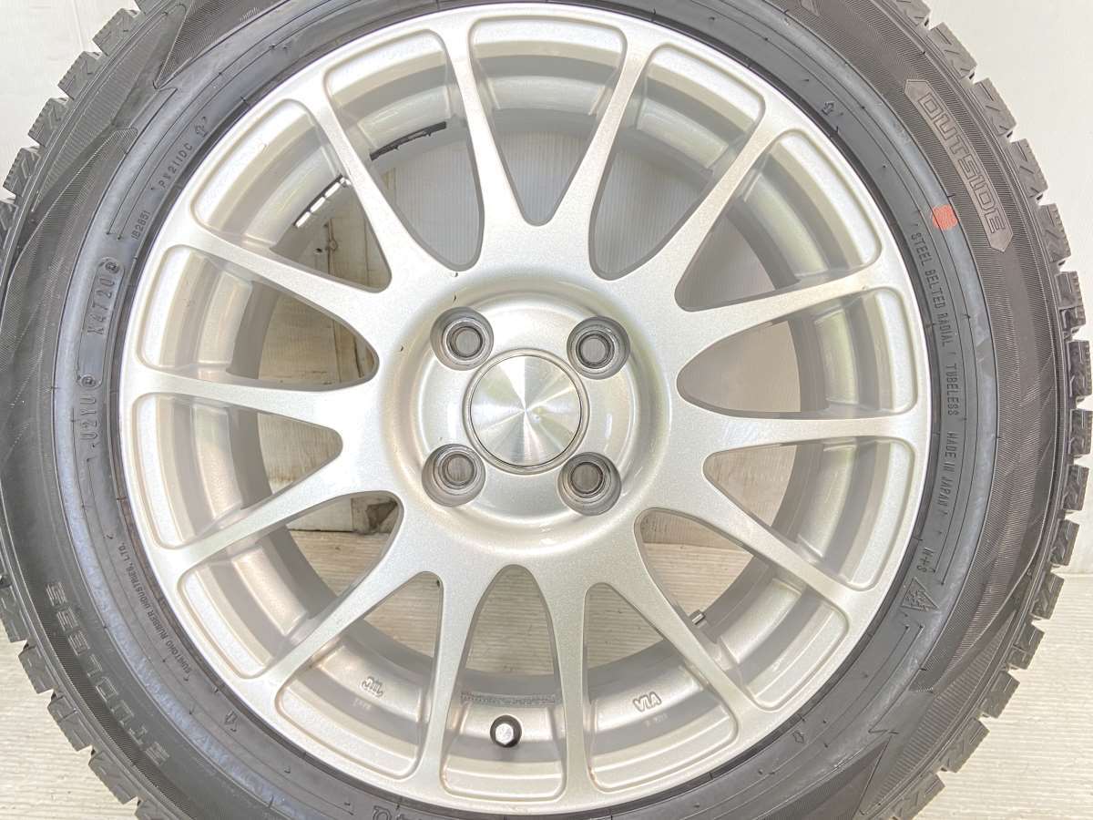 中古タイヤ スタッドレスタイヤ ホイールセット 4本セット 175/65R15 　 15x6.0 48 100-4穴 ダンロップ ウィンターマックス WM02_画像4