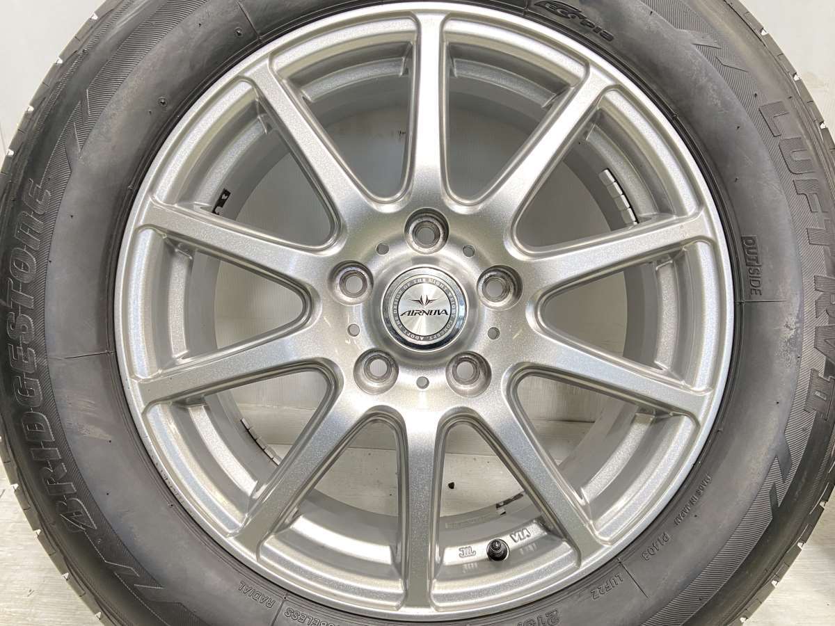 中古タイヤ サマータイヤ ホイールセット 4本セット 215/60R16 　 AIRNOVA 16x6.5 53 114.3-5穴 ブリヂストン LUFT RV2_画像6