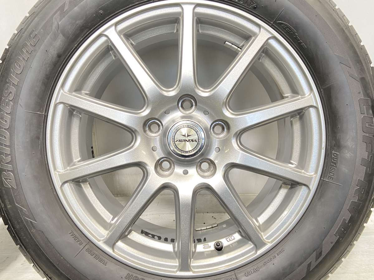 中古タイヤ サマータイヤ ホイールセット 4本セット 215/60R16 　 AIRNOVA 16x6.5 53 114.3-5穴 ブリヂストン LUFT RV2_画像4